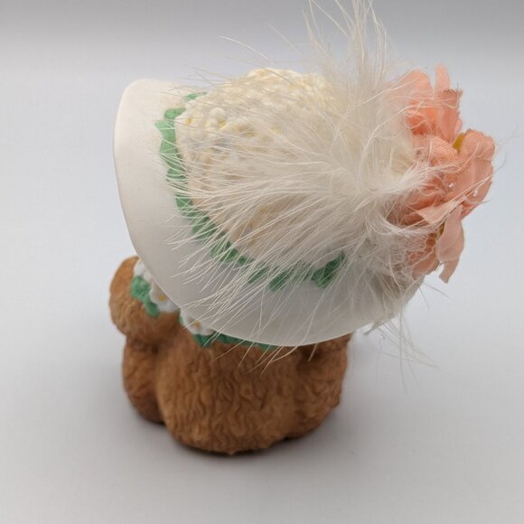 Chapeau Noelle by Lucy Rigg Apple Blossom Jeanne Bear Figurine 1995 - Picture 4 of 10